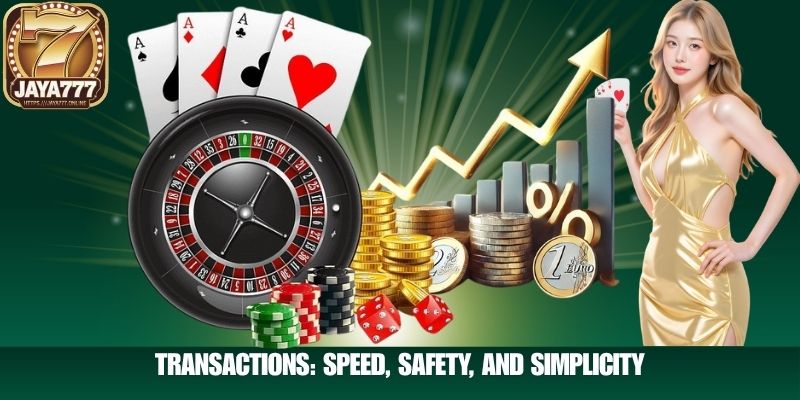 Transactions: Speed, Safety, and Simplicity